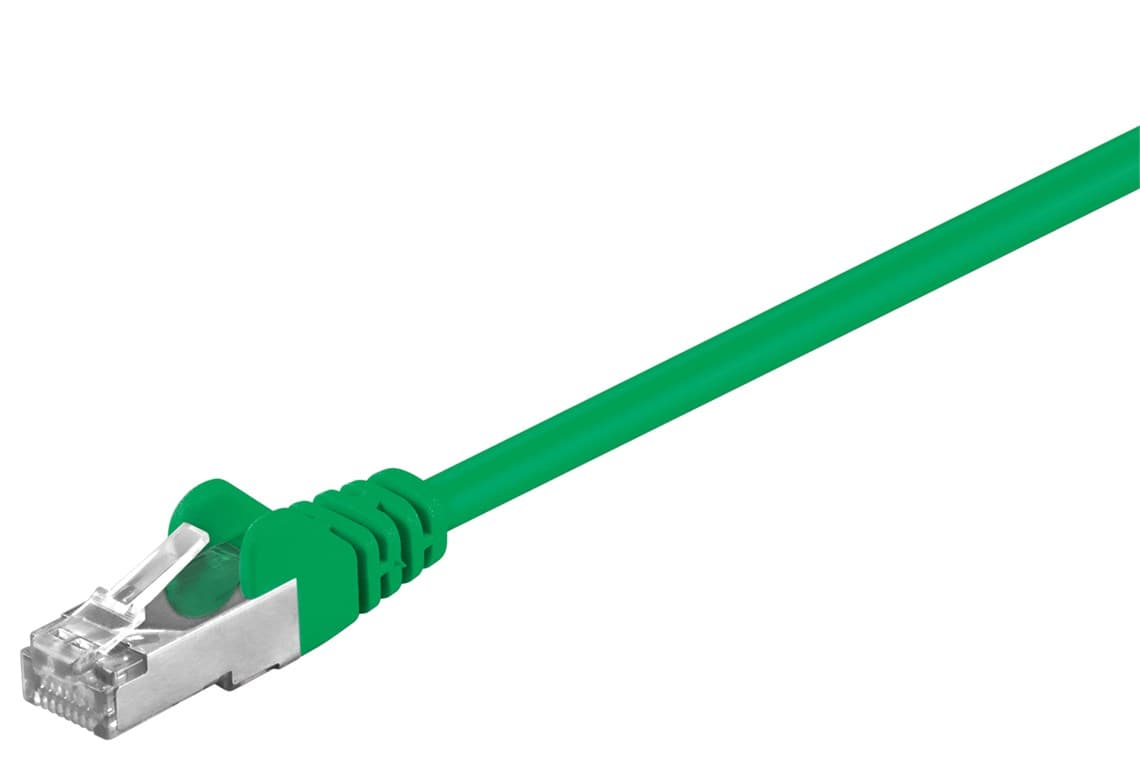 Câble patch Goobay CAT 5e, SF/UTP, vert