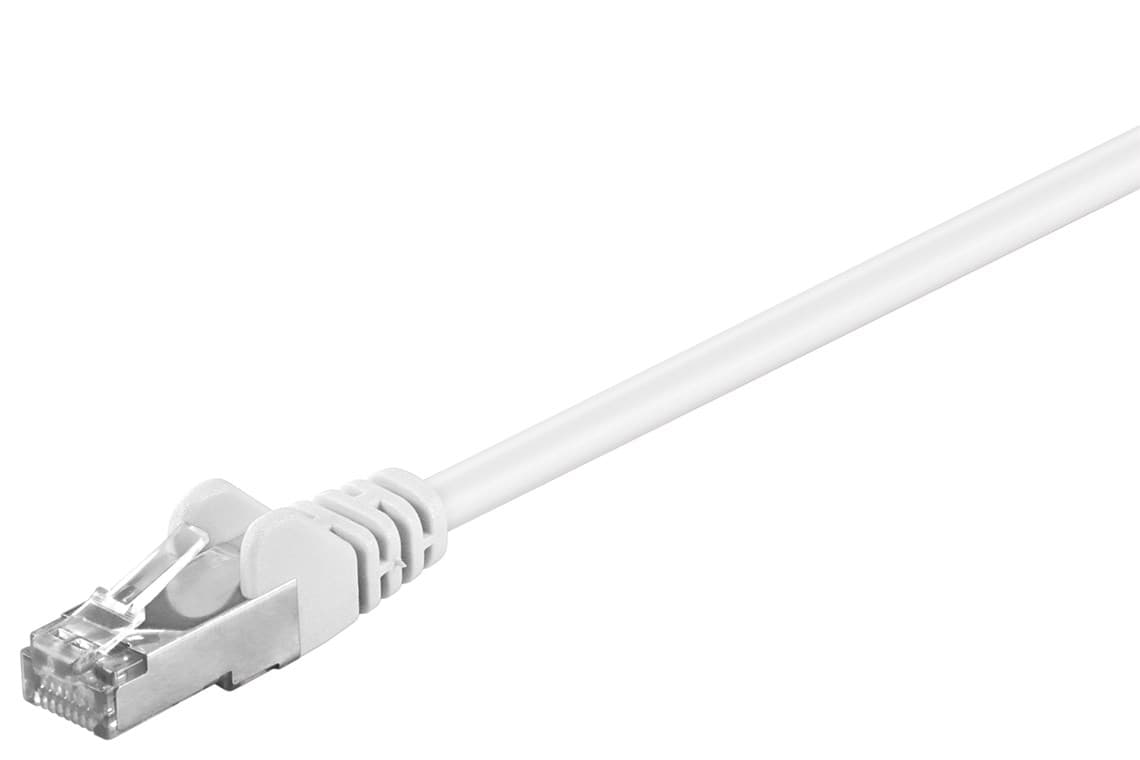 Câble patch Goobay CAT 5e, SF/UTP, blanc